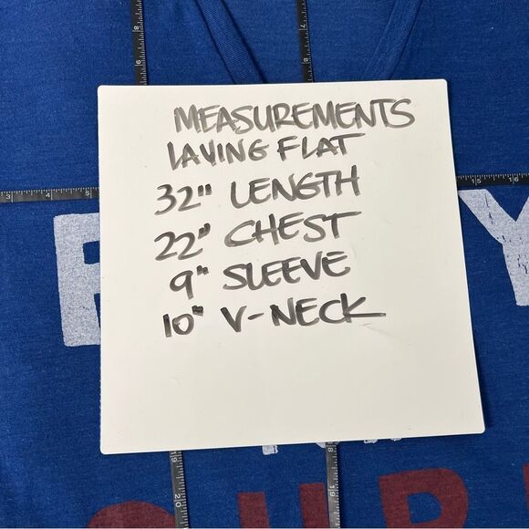 Aviator Nation Unisex Men and Women Size XL Blue Pray for Surf V-Neck T-Shirt - Picture 7 of 8